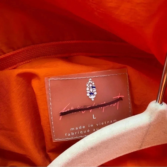 NWT Free People Pippa Packable Puffer Jacket FP Movement Orange Large - Picture 11 of 13